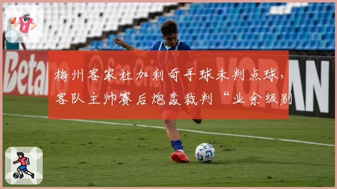 梅州客家杜加利奇手球未判点球,客队主帅赛后炮轰裁判“业余级别”